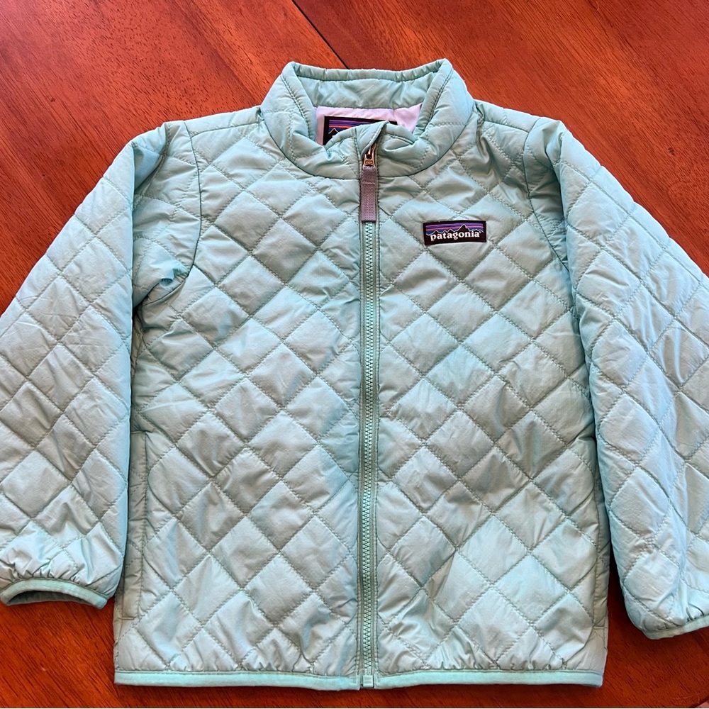 Patagonia Mint Green Quilted Jacket